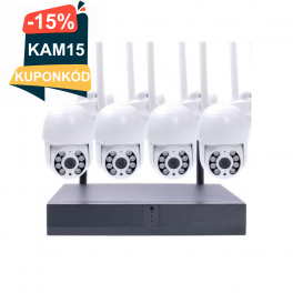 Ai Smart NVR Kits 4 DB-os kamerarendszer 4MP-es, IP66 cam-322